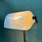 Vintage Bankers Lamp with White Glass Lampshade, Image 3