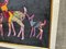 Handmade Deer Family Design Framed Wall Hanging, 1980s 4