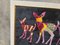 Handmade Deer Family Design Framed Wall Hanging, 1980s 6