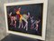 Handmade Deer Family Design Framed Wall Hanging, 1980s 7