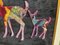Handmade Deer Family Design Framed Wall Hanging, 1980s 8
