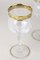 Vintage Murano Wine Glasses with Gold Rim, 1940, Set of 6, Image 10