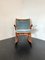 Teak Rocking Chair with Mohair Velvet Cover in Ice Blue by Frank Reenskaug for Bramin, Denmark, 1960s 16