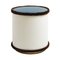 The Pouf in Graphic Celeste White Brown from Lo Decor 1