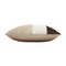 Triple Cushion in Velvet Brown and White Beige from Lo Decor 2