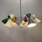 Double Colored Cone Chandelier, 1950s 6