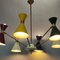 Double Colored Cone Chandelier, 1950s 9