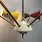 Double Colored Cone Chandelier, 1950s 11