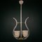 Lyre Murano Chandelier by Ercole Barovier for Barovier and Toso, 1940s 7