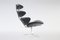 EJ5 Corona Lounge Chair in Steel and Black Leather by Poul M. Volther for Erik Jørgensen Møbelfabrik, 1960s 2