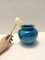Blaue Rimini Keramikvase von Aldo Londi für Bitossi & Italica Ars, Italien, 1970er 3