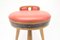 Mid-Century Red Bar Stools, 1960s, Set of 4 4