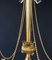 Vintage Italian Chandelier in Bronze and Brass, 1950s 9