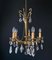 Vintage Italian Chandelier in Bronze and Brass, 1950s 2