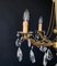 Vintage Italian Chandelier in Bronze and Brass, 1950s 8