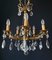 Vintage Italian Chandelier in Bronze and Brass, 1950s 5