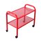 Postmodern Red Metal Trolley by Habitat, 1980s, Image 1