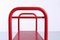 Postmodern Red Metal Trolley by Habitat, 1980s, Image 4