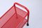 Postmodern Red Metal Trolley by Habitat, 1980s, Image 2