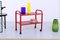 Postmodern Red Metal Trolley by Habitat, 1980s, Image 3