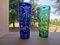 Handgravierte Murano Kristallvasen, 1960er, 2er Set 1