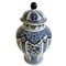 Mid-Century Delfter Blaue Vase von Boch, 1950er 2