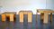 Wood and Glass Coffee Tables by Gianfranco Frattini for Cassina, 1960s, Set of 3 9