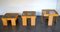 Wood and Glass Coffee Tables by Gianfranco Frattini for Cassina, 1960s, Set of 3 10