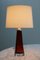 Large Table Lamp in Red Glass by Carl Fagerlund for Orrefors, Sweden, 1960s 2