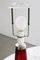 Large Table Lamp in Red Glass by Carl Fagerlund for Orrefors, Sweden, 1960s 7