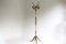 Regency Brass & Marble Standing Coat Hat Rack, Italy, 1960s 5