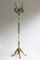 Regency Brass & Marble Standing Coat Hat Rack, Italy, 1960s 1