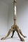 Regency Brass & Marble Standing Coat Hat Rack, Italy, 1960s 9