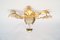 Lampe Hollywood Regency Vintage en Feuille d’Or, France 3