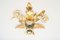 Vintage French Hollywood Regency Gold Leaf Lamp 2