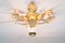 Vintage French Hollywood Regency Gold Leaf Lamp, Image 4