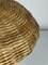 Scandinavian Rattan Wicker Mushroom Table Lamp, 1970s 14