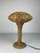 Scandinavian Rattan Wicker Mushroom Table Lamp, 1970s 2