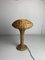 Scandinavian Rattan Wicker Mushroom Table Lamp, 1970s 15