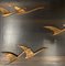 Décoration Murale en Métal et Cuivre avec Oiseaux, 1970s 7
