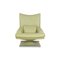 6500 Leather Armchair Set in Green Yellow from Rolf Benz, Set of 3 12