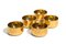 Brocca e 5 tazze placcate in oro di Pierre Forsell per Skultana, anni '60, Immagine 2