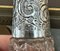 Large Antique Perfume Bottle Flask in Cut Glass Crystal & Sterling Silver, 1906 2