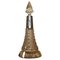 Large Antique Perfume Bottle Flask in Cut Glass Crystal & Sterling Silver, 1906 1