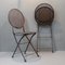 Antique Foldable Garden Chairs, Set of 2 1
