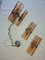 Chandelier and Veca Wall Lights from Fontana Arte, 1960s, Set of 3 11