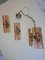 Chandelier and Veca Wall Lights from Fontana Arte, 1960s, Set of 3 3