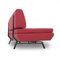 Divano letto in tessuto rosso, anni '60, Immagine 8