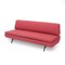 Divano letto in tessuto rosso, anni '60, Immagine 3