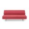 Divano letto in tessuto rosso, anni '60, Immagine 2